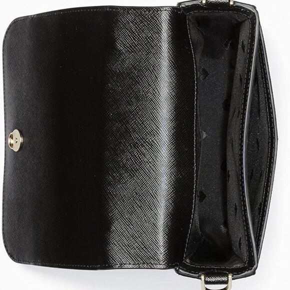 Kate Spade Staci Square Crossbody Black K7342 Saffiano Leather - Picture 7 of 7